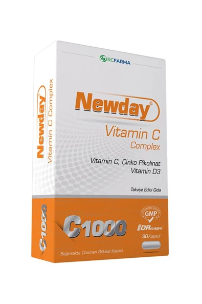 Newday Vitamin C Complex 30 Kapsül ürün görseli 1