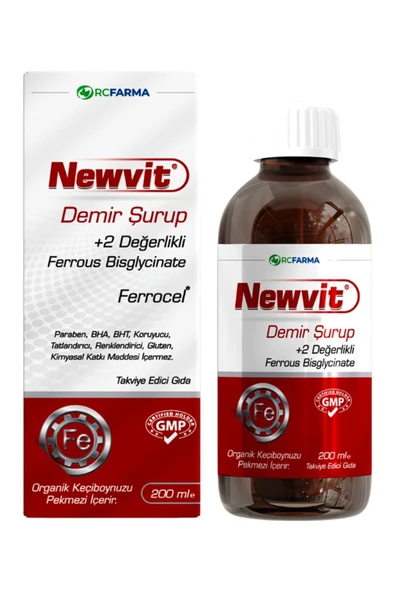 Newvit Demir Şurup 200ml ürün görseli 1