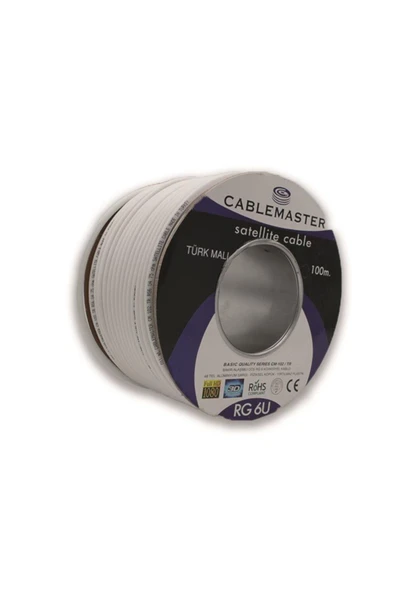 100 Mt 48 Tel Rg6 U4 Bakır Alışımlı Cm-102 Tr Makaralı Kablo ürün görseli 1