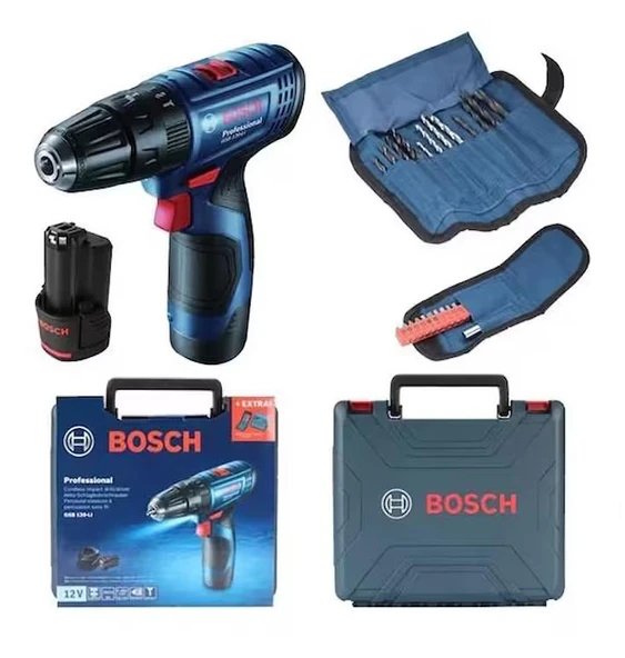 Bosch GSB 120-LI + 23 Parça Vidalama Seti ürün görseli 1