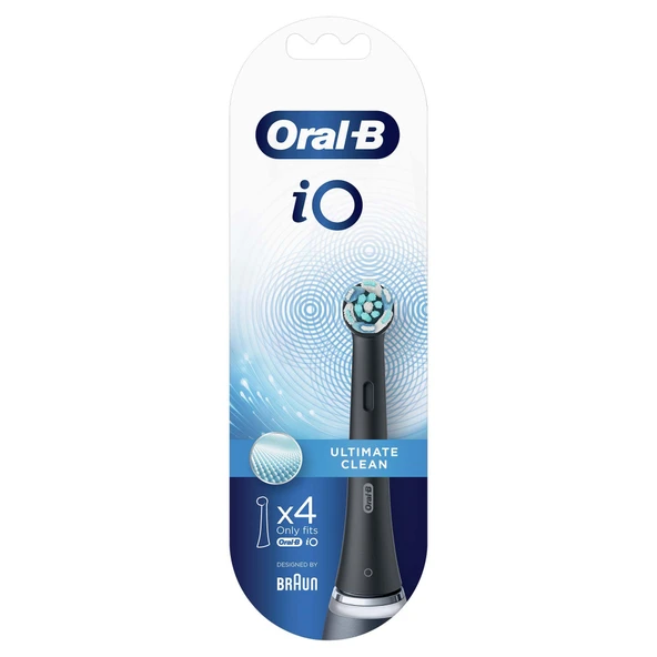 Oral-B iO Ultimate Clean 4 Adet Siyah Şarjlı Diş Fırçası Yedek Başlığı ürün görseli 1