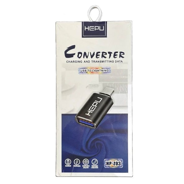 HEPU HP-Z03 USB-A to Lightning iPh Dönüştürücü Adaptör - Resim 4