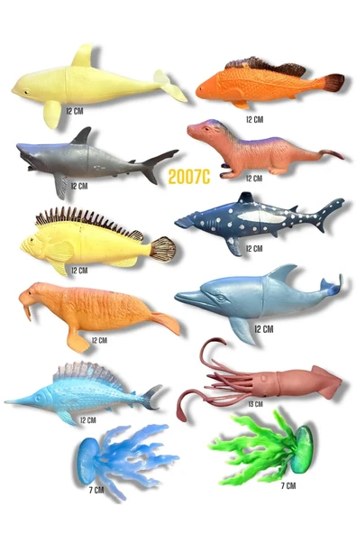 SAMATLI 2007C POŞETTE DENİZ HAYVANLARI 12 PARÇA ürün görseli 1