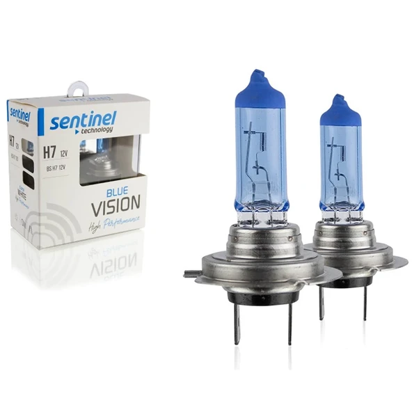 Sentinel 12V 55W H7 Halojen Beyaz Işık Ampul 5000K 1450 Lumen ürün görseli 1