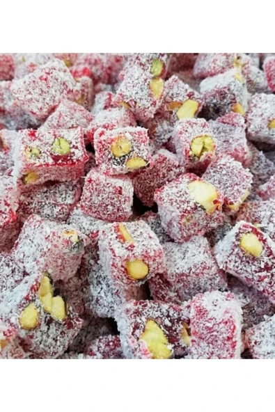 TALAS Kuruyemiş Narlı Çifte Kavrulmuş Antep Fıstıklı Lokum 1 KG ürün görseli 1