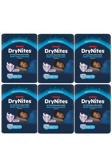 Drynites Erkek Emici Gece Külodu 8-13 Yaş 30-48 Kg 54 Ad ürün görseli 1