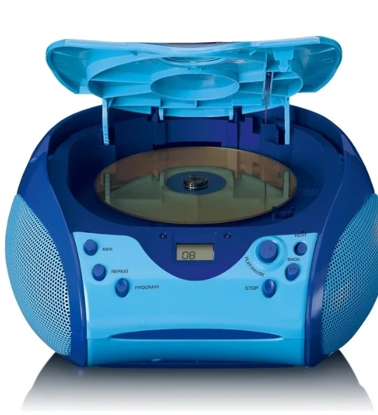 LENCO SCD-24BU kids - CD çalarlı taşınabilir stereo FM radyo - Mavi ürün görseli 1