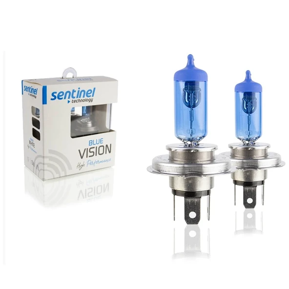 Sentinel 12V 60W/55W H4 Halojen Beyaz Işık Ampul 5000K 1450 Lumen ürün görseli 1