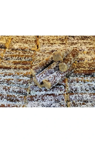 TALAS Kuruyemiş Ballı Fındık Ezmeli Hindistan Cevizi Kaplı Pestil Sarma 500 G ürün görseli 1