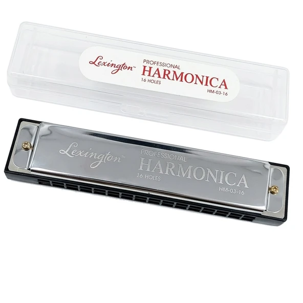 Lexington HM0316 - 16 Delikli Mızıka Professional Harmonica ürün görseli 1