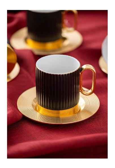 ACAR KOH-05839 ERIKA PORSELEN 4 LÜ ÇAY FİNCAN TK. ürün görseli 1