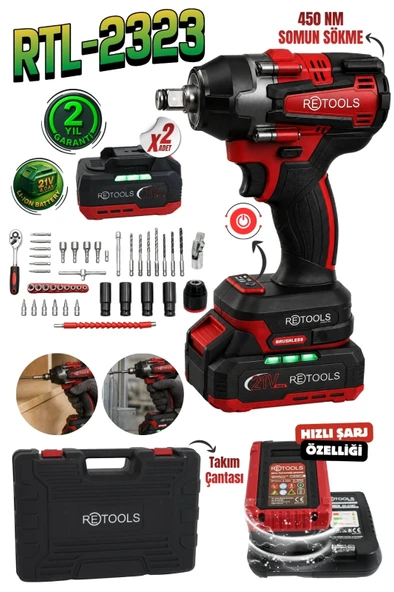 Retools RTL-2323 450 NM Somun Sıkma & Sökme Makinesi ürün görseli 1