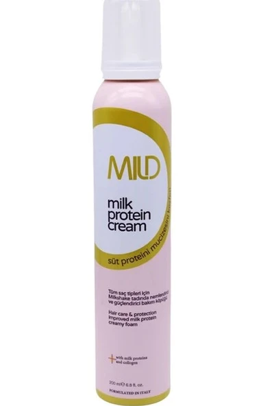 Mild Süt Proteinli Saç Bakım Köpüğü 200 ml Milk Protein Cream ürün görseli 1