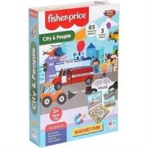 KS GAMES BABY PUZZLE CITY PEOPLE FISHER PRICE ürün görseli 1