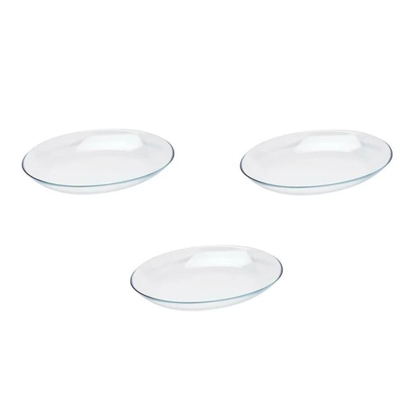 Paşabahçe Invitation Mini Oval Kayık Tabak 3 lü 10356 - Resim 2