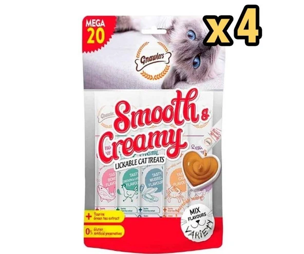 Gnawlers Krema Kedi Ödülü Karışık Lezzetler 20x15 Gr x 4 Adet ürün görseli 1