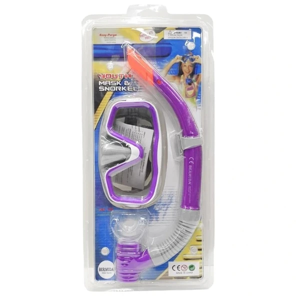Maske Şnorkel Safari Dalış Seti Tepered Cam /113CSB ürün görseli 1