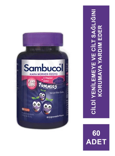 Sambucol Plus Kids Yummies Gıda Takviyesi 60 Adet ürün görseli 1