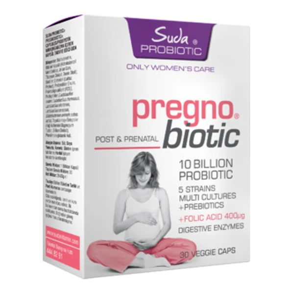 Suda Probiotic Pregno Biotic Takviye Edici Gıda 30 Tablet ürün görseli 1