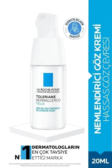 La Roche Posay Toleriane Dermallergo Yeux Göz Çevresi Kremi 20 ml ürün görseli 1
