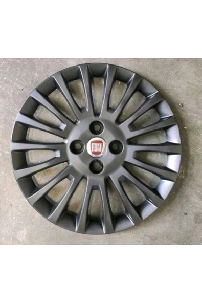 Fiat Linea 15 Inc Füme Rengi Kırılmaz 4 Adet Jant Kapağı Arma Ve Kelepçe Hediyeli 5110fümefiat ürün görseli 1
