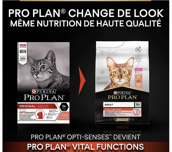 Pro Plan Vital Functions Adult Somonlu 3 kg Yetişkin Kedi Maması ürün görseli 1