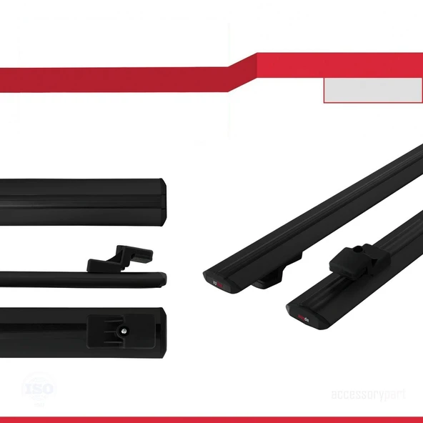 Ara Atkı Tavan Barı Basic Model 118cm Siyah (2 Adet) - Resim 2