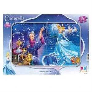 KS GAMES FRAME PUZZLE 24 PARCA CINDERELLA ürün görseli 1