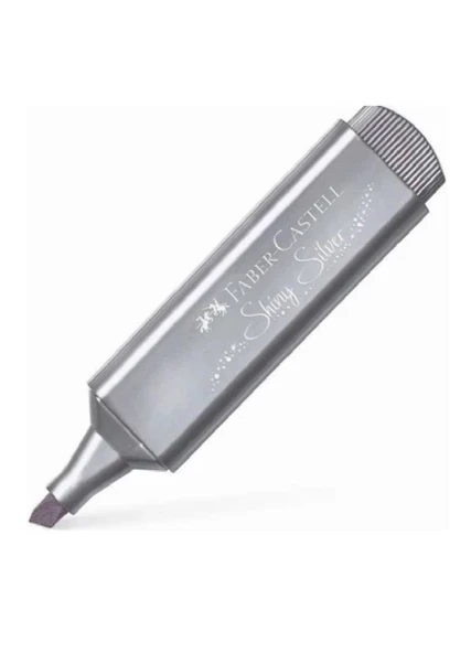 Faber Castell Fosforlu Kalem 46, Metalik Gümüş ürün görseli 1