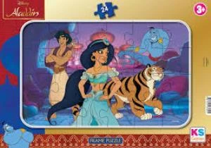 KS GAMES FRAME PUZZLE 24 PARCA ALADDIN  ALD 704 ürün görseli 1