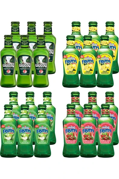 ULUDAĞ Maden Suyu Karma Mix-1 24x200ml ürün görseli 1