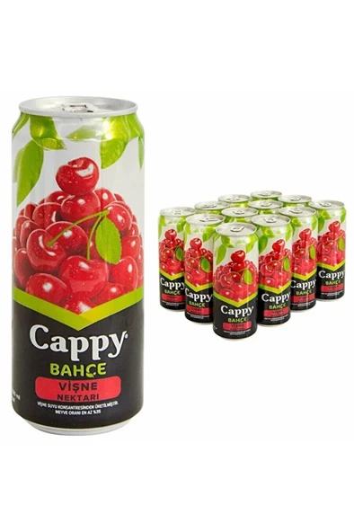 Meyve Suyu Vişne Teneke Kutu 330 Ml 12'li Paket ürün görseli 1