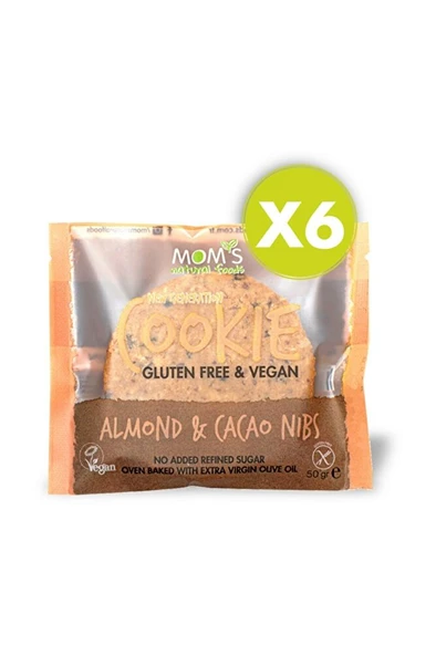 6'lı Glutensiz BADEM & CACAO NIBS Cookie ürün görseli 1