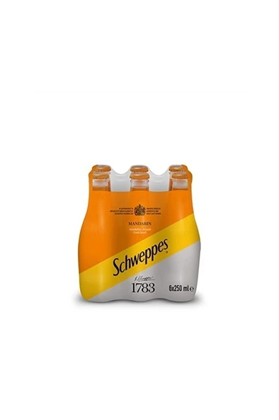 SCHWEPPES 6'lı Mandalinalı Gazoz 250 ml ürün görseli 1