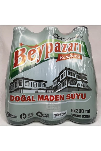 Doğal Minarelli Madensuyu 200 ml 6'lı Paket ürün görseli 1