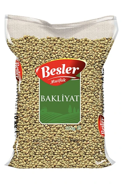 Besler Mutfak Yeşil Mercimek 10 Kg ürün görseli 1