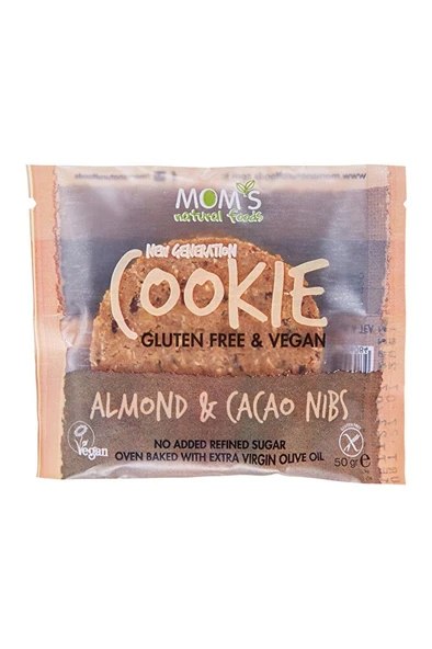 Mom's Natural Foods Mom’s Almond & Kakao Nib Cookie ürün görseli 1