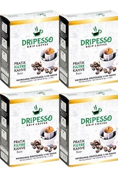 Drıpesso Pratik Filtre Kahve 8gr 5li 4 Adet ürün görseli 1