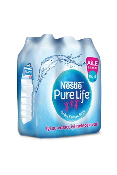 NESTLE Su 1 lt 6'lı Paket Su ürün görseli 1