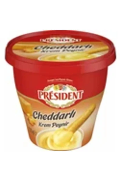 ( 1 ADET ) President Krem Peynir Cheddarlı 270 gr ürün görseli 1