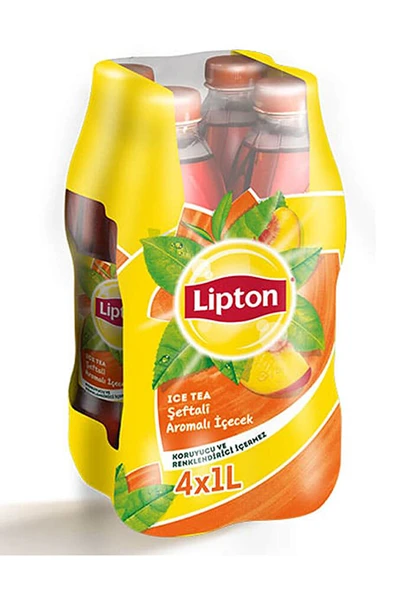 LIPTON Ice Tea Şeftali 1 lt 4'lü ürün görseli 1