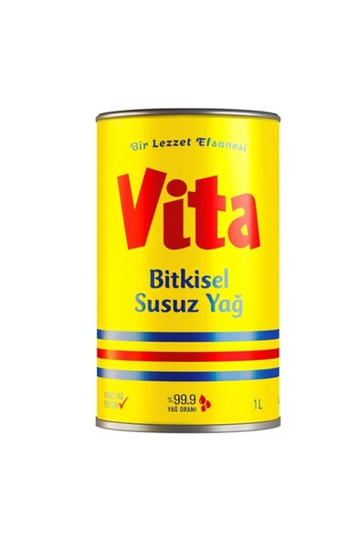 vita Bitkisel Susuz Vita Yağ 1 Lt ürün görseli 1