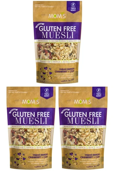Mom's Glutensiz Müsli 300 Gr X 3 ürün görseli 1