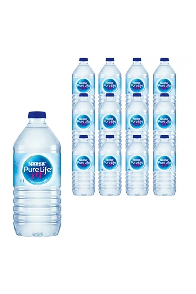 NESTLE Su 1 lt 6'lı Paket Su - Resim 2