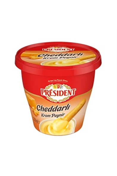 ( 1 ADET ) President Krem Peynir Cheddarlı 270 gr ürün görseli 1