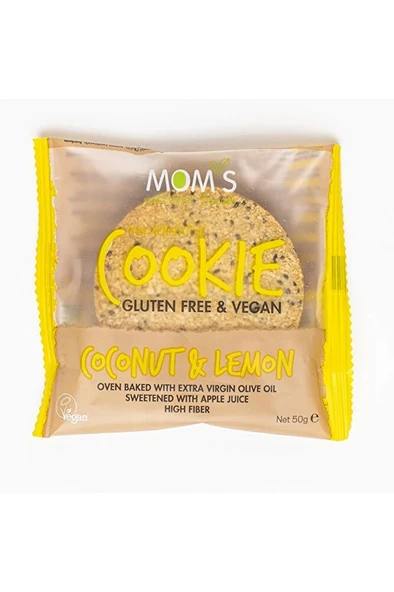 Mom's Natural Foods Natural Foods Lemon & Coconut Cookies ürün görseli 1