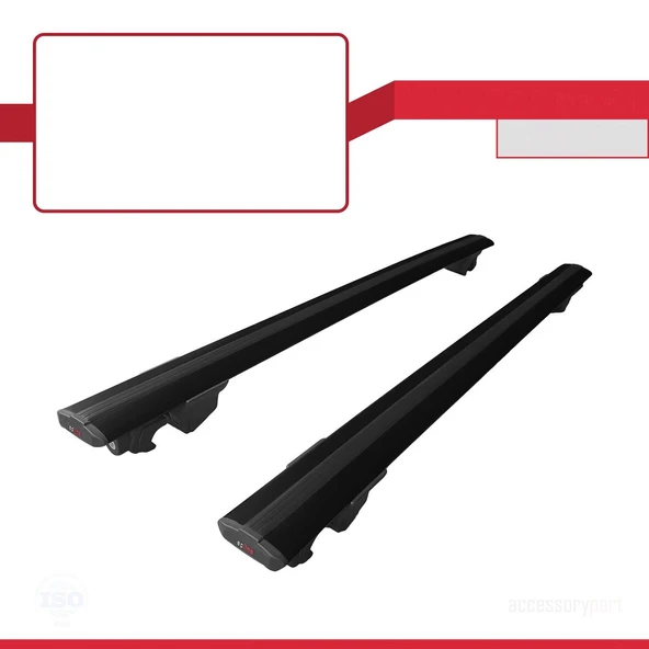 Ara Atkı Tavan Barı Hook Model 140cm Siyah (2 Adet) - Resim 2