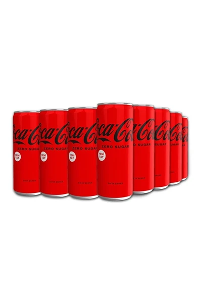 Coca Cola Zero Sugar Kutu 330ml (24lü) ürün görseli 1