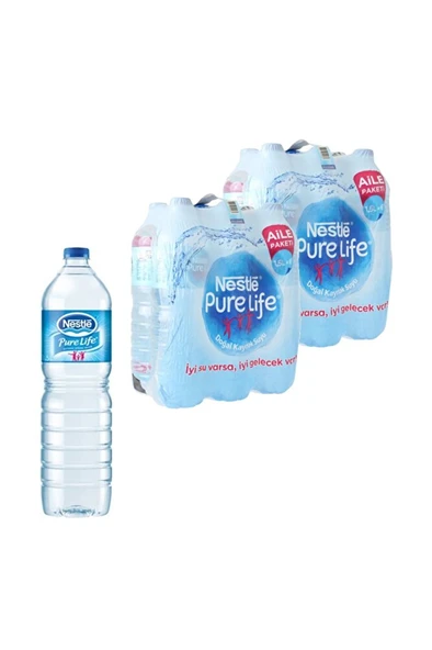 NESTLE Su 1 Lt. 12'li Paket Su - Resim 2