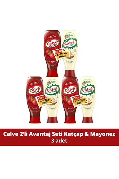 Ketçap 600 G Mayonez Yağı Azaltılmış 540 G 2'li Set X3 Adet ürün görseli 1